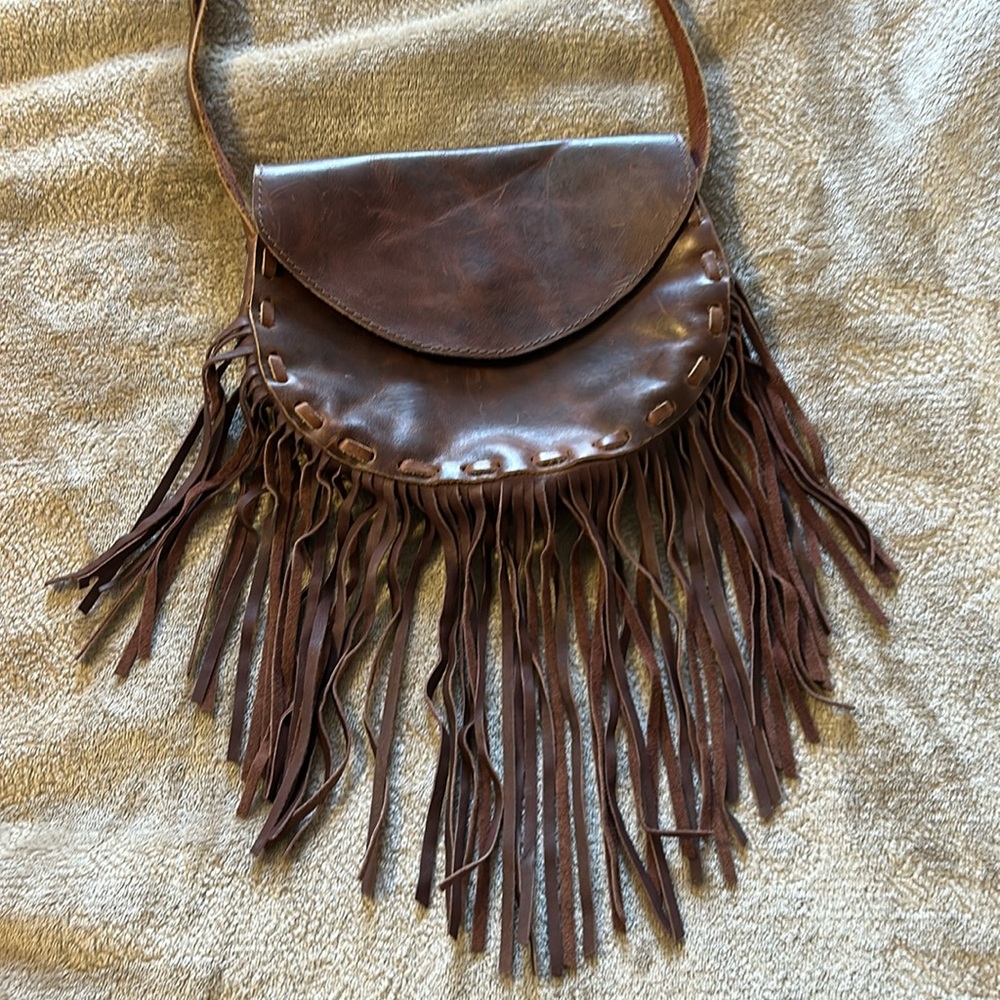 Leather Fringe Purse